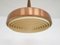 Sandinavian Modern Copper and Wood Pendant Light, 1960s 6