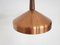 Lámpara colgante Sandinavian moderna de cobre y madera, años 60, Imagen 4