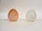 Lampada da tavolo a forma di uovo in vetro bianco, anni '70, Immagine 9