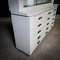 Brocante White Wall Cupboard or Display Cabinet with Sliding Doors 16