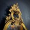 Vintage antiker goldener floraler Spiegel 8