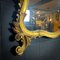 Vintage antiker goldener floraler Spiegel 5