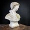 Art Nouveau Brocante Concrete Bust Woman, Image 2