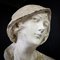 Art Nouveau Brocante Concrete Bust Woman, Image 4