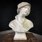 Buste de Femme Brocante Art Nouveau en Béton 1
