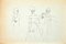 Mino Maccari, Gallant and Ladies, Pen Drawing, Mid-20th Century 1