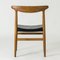 Mid-Century W2 Dining Chairs by Hans J. Wegner, 1960s, Set of 6, Image 5