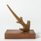 Scandinavian Modern Teak Anchor Sculpture by Johnny Mattsson, 1950s 2