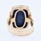18 Karat Yellow Gold Ring with 5.20 Carat Lapis Lazuli, France, 1940s, Image 15