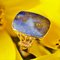 Anello in oro giallo 18 carati con 5,20 carati lapislazzuli, Francia, anni '40, Immagine 8