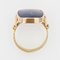 18 Karat Yellow Gold Ring with 5.20 Carat Lapis Lazuli, France, 1940s 14