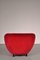 Red Italian Easy Chair, 1950s, Image 9