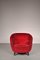 Red Italian Easy Chair, 1950s 3