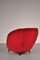 Roter italienischer Sessel, 1950er 7