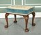Victorian Flower Upholstery Claw and Ball Foot Stool 4