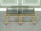Hollywood Regency Golden Bamboo Coffee and Side Tables, Set of 3, Image 2