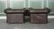 Set of Vintage Distressed Brown Leather Chesterfield Gentlemans Club Chairs 11