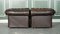 Set of Vintage Distressed Brown Leather Chesterfield Gentlemans Club Chairs 10