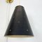 Lámpara colgante de pared minimalista ajustable de latón, años 60, Imagen 8