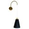 Minimalist Adjustable Brass Wall Hanging Light, Italy, 1960s 1