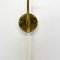 Minimalist Adjustable Brass Wall Hanging Light, Italy, 1960s 11