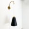 Lámpara colgante de pared minimalista ajustable de latón, años 60, Imagen 2