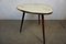 Kidney Table with Patterned Glass Top, 1950s 4