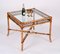 Mid-Century Italian Squared Bamboo Table with Glass Top from Vivai Del Sud, 1960 19
