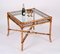 Mid-Century Italian Squared Bamboo Table with Glass Top from Vivai Del Sud, 1960, Image 19