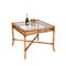 Mid-Century Italian Squared Bamboo Table with Glass Top from Vivai Del Sud, 1960 17