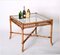 Mid-Century Italian Squared Bamboo Table with Glass Top from Vivai Del Sud, 1960 18