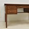 Art Deco Around Oak Desk with Drawers, 1930s 7