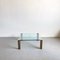 Hollywood Regency Glass and Brass Coffee Table in style of Peter Ghyczy, 1970s, Image 7