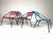 Scoubidou Chairs in Metal, Set of 4 4