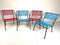 Scoubidou Chairs in Metal, Set of 4 1
