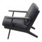 GE-290 Chair with Black Bison Leather by Hans J. Wegner for Getama 3