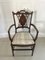 Antique Edwardian Inlaid Mahogany Armchair, 1900s 1