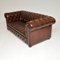 Divani Chesterfield antichi in pelle, anni '50, set di 2, Immagine 10