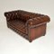 Antike Chesterfield Ledersofas, 1950er, 2er Set 12