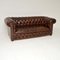 Antique Leather Chesterfield Sofas, 1950s, Set of 2, Image 3