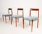 Palisander Chairs from Lübke, 1960s, Set of 5 3
