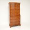 Antique Burr Walnut Chest on Chest of Drawers, 1930s, Image 2