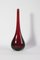 Drop Vase in Red and Green Murano Glass, 1950s, Image 1