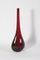 Drop Vase aus rotem und grünem Murano Glas, 1950er 8