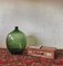 Large Vintage Wine Balloon in Green Glass, 1950s 2