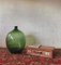 Large Vintage Wine Balloon in Green Glass, 1950s, Image 2