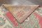 Vintage Turkish Red Beige Oushak Wool Runner 6