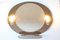 Italian Illuminated Oval Vanity Mirror in Smoked Glass, 1970 6
