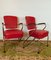 Roter Sessel mit Chromgestell, 1960er 2