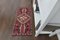 Vintage Turkish Oushak Doormat Rug 5